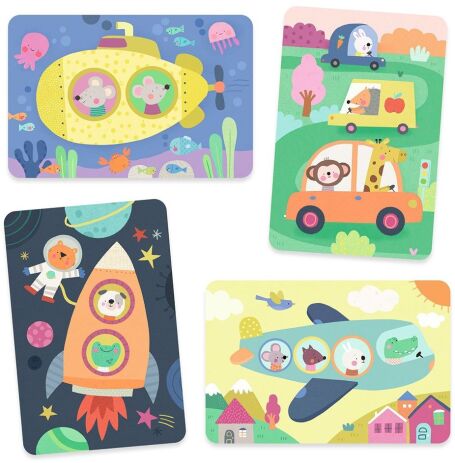 Djeco Ζωγραφική Με Μαρκαδόρο Με Νερό-Οχήματα (176-09074) (4)