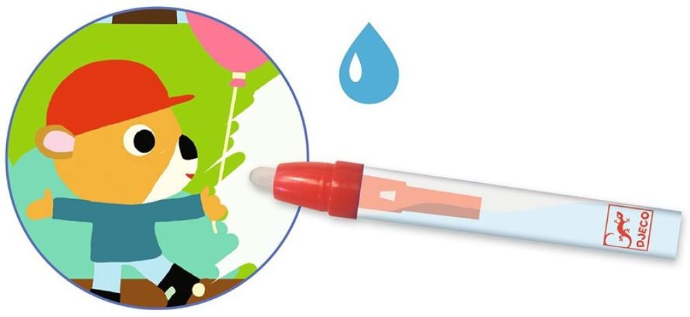 Djeco Ζωγραφική Με Μαρκαδόρο Με Νερό-Πάρκο (176-09075) (3)