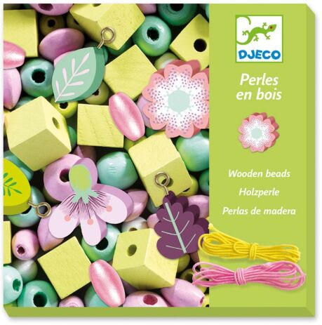 Djeco Κατασκευή Ξύλινων Κοσμημάτων-Λουλούδια (176-09808) (0)