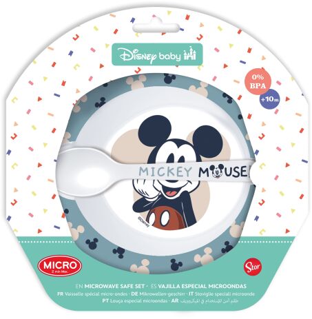 Stor Σετ Μπωλ Με Κουτάλι Mickey Mouse (105585) (1)