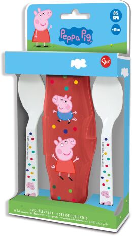 Stor Κουταλάκια Φαγητού Με Θήκη Peppa Pig 2Τμχ (105592) (1)