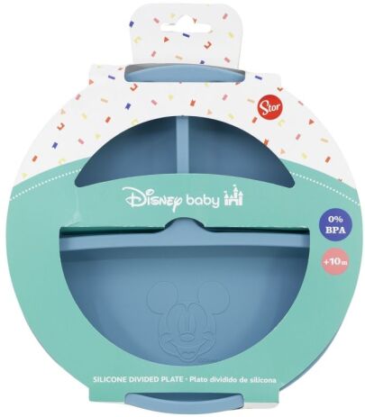 Stor Πιάτο Σιλικόνης Με Χωρίσματα Mickey Mouse (105602) (1)