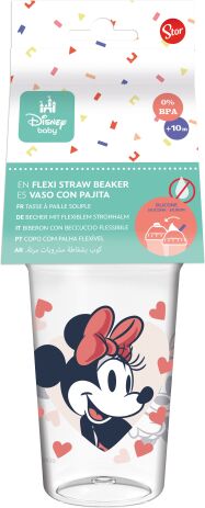 Stor Κύπελλο Με Καλαμάκι Minnie Mouse (105608) (1)