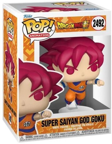 POP!#2492 Φιγούρα Super Saiyan God Goku-Dragon Ball Super (116955) (1)