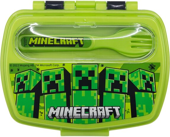 Stor Δοχείο Φαγητού Με Κουτάλι/Πιρούνι Minecraft (101788) (0)