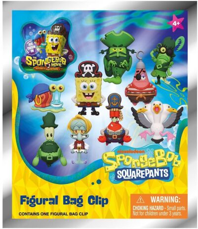 Monogram Spongebob Squarepants S1 Φιγούρα Μπρελόκ Φακελάκι-11 Σχέδια-1Τμχ (110453) (0)