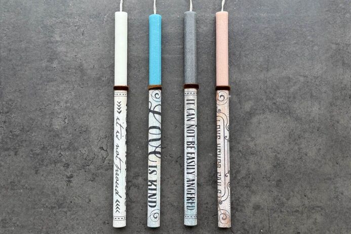 Λαμπάδα Ντεκουπάζ Ταμπέλες-4 Σχέδια (921-194-0051) (0)