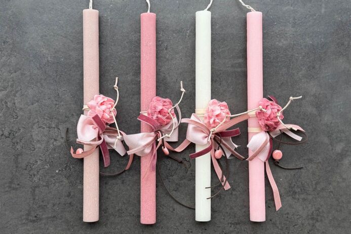 Λαμπάδα Σαπούνι Τριαντάφυλλο-4 Σχέδια (991-996-0507) (0)