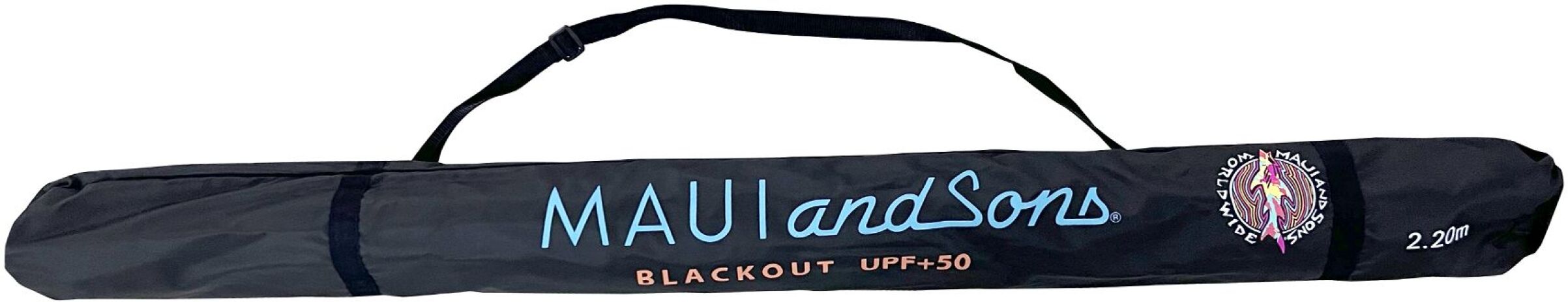 Ομπρέλα Ηλίου Maui 220/10-Σκελετός Αλουμινίου Αντιανεμική 29/32mm Polyester-Ultra Light - BlackOut UPF +50 (1947) (2)