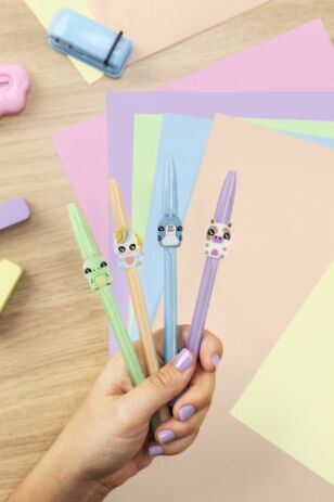 Bic Στυλό Cristal Pastel With Figurines-5 Σχέδια (303755) (6)