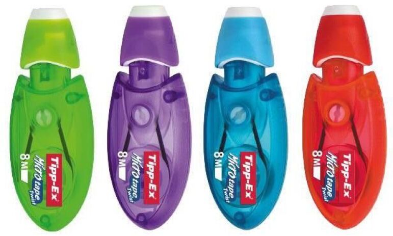 Bic B.Διορθωτική Ταινία Tipp-Ex Micro Tape Twist-4 Σχέδια-1Τμχ (8706151) (1)