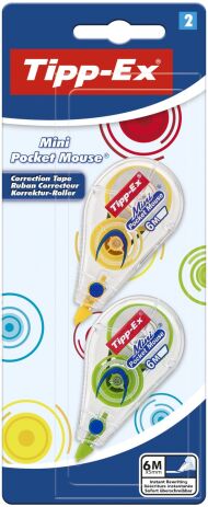 Bic Διορθωτική Ταινία Tipp-Ex Mini Pocket Mouse Fashion 2Τμχ (926395) (0)