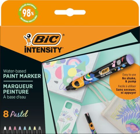 Bic Μαρκαδόροι Intesity Paint Pastel-8 Τμχ (527429) (0)