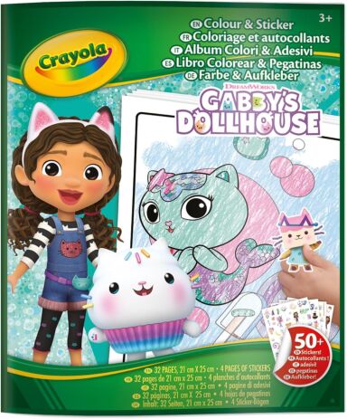 Crayola Τετράδιο Χρωμοσελίδων & Αυτοκόλλητα Gabby’s Dollhouse (04-7025) (0)