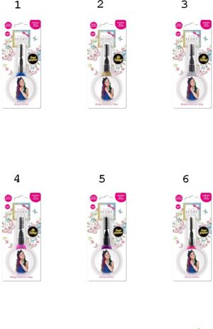 Lukky Γκλίτερ Για Μαλλιά-6 Σχέδια (LUK08000) (1)