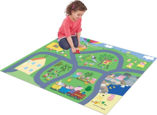 Peppa Pig Megamat Χαλάκι Original Αφρώδες Με Όχημα Peppa (PP022000) (3)