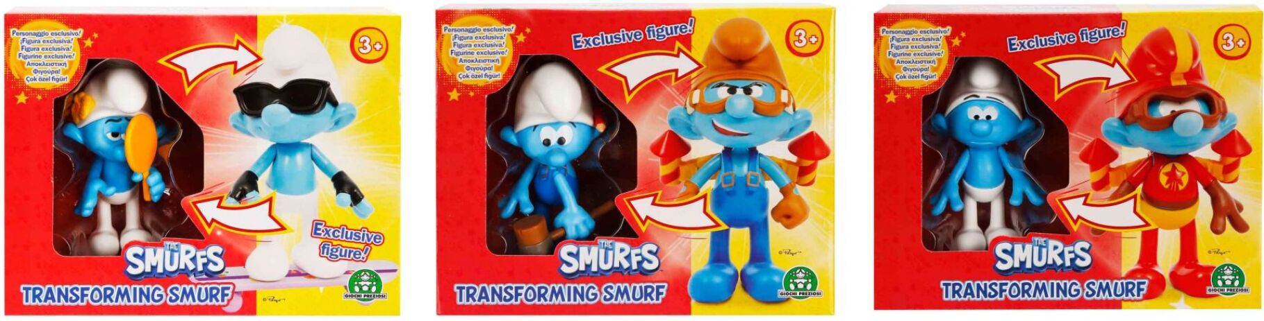 Στρουμφάκια Φιγούρες Μεταμόρφωσης-3 Σχέδια (PUF23000) (2)