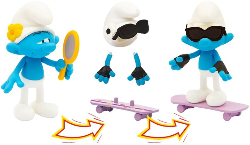 Στρουμφάκια Φιγούρες Μεταμόρφωσης-3 Σχέδια (PUF23000) (5)