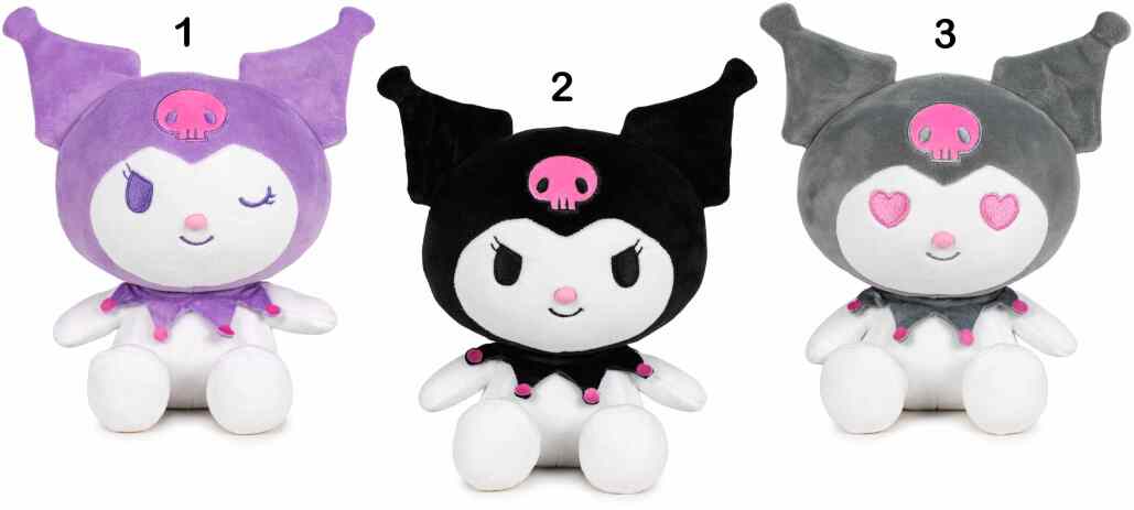 Hello Kitty Λούτρινο Kuromi 22cm-3 Σχέδια (760025503) (1)