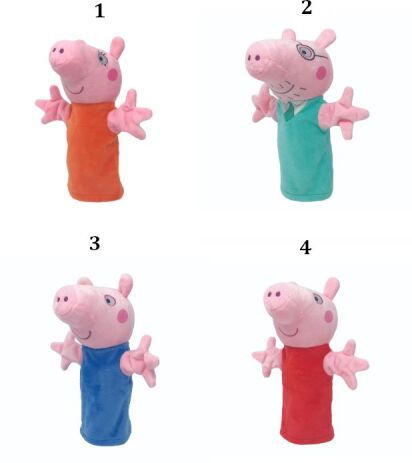 Peppa Pig Λούτρινο Peppa Puppets-4 Σχέδια (PP028000) (1)