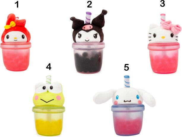 Hello Kitty Λούτρινο Bobapop-5 Σχέδια (HKT09000) (1)