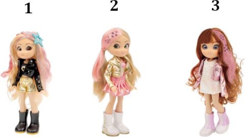 Unique Eyes Κούκλα Wow Hair-3 Σχέδια (MYM08000) (1)