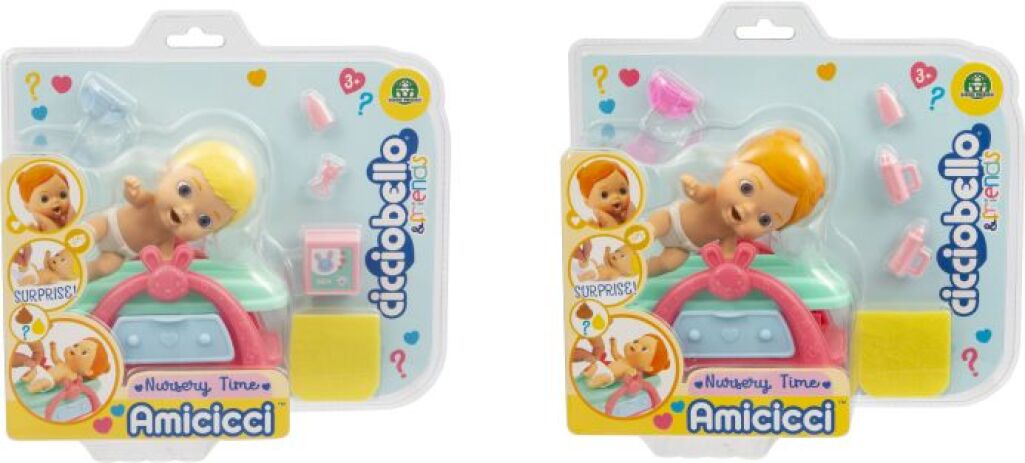 Cicciobello Αλλαξιέρα Με Amicicci Φιλαράκι-2 Σχέδια (CC014000) (2)