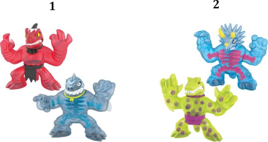 Goo Jit Zu Dino X-Ray Battle Pack-2 Σχέδια (GJT24000) (1)