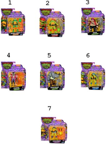TMNT Movie Βασική Φιγούρα Δράσης-7 Σχέδια (TU805100-TU805000) (1)