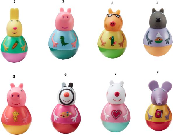 Peppa Pig Weebles Φιγούρες-8 Σχέδια (WE001000) (1)