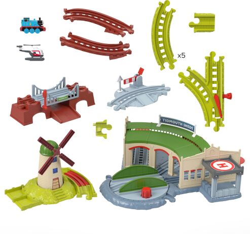 Fisher Price Thomas Το Τρενάκι-Πίστα Σταθμός Τρένων Τίντμουθ (JLL36) (2)