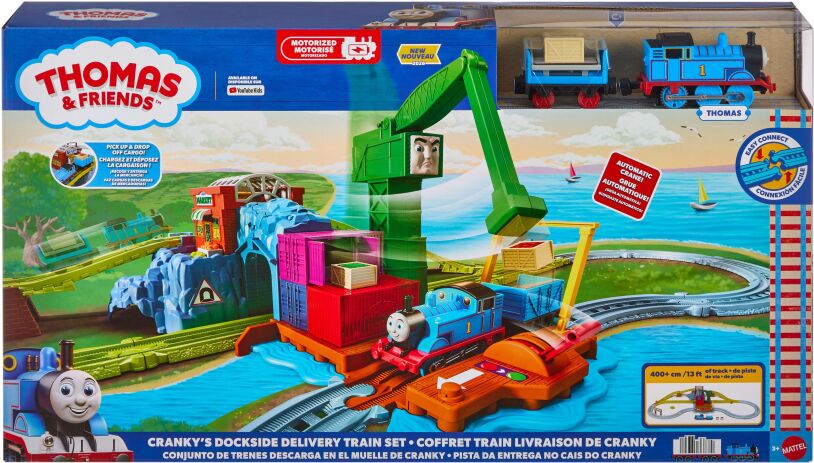 Fisher Price Thomas Το Τρενάκι-Πίστα Με Τον Κράνκι Στις Αποβάθρες (JLL40) (1)