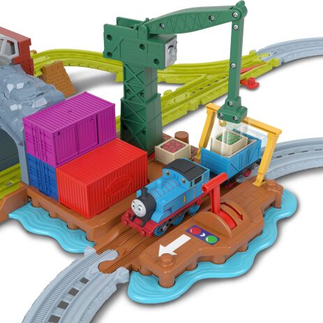 Fisher Price Thomas Το Τρενάκι-Πίστα Με Τον Κράνκι Στις Αποβάθρες (JLL40) (3)