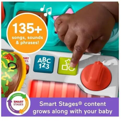 Fisher Price Laugh & Learn Εκπαιδευτική Στράτα-Καροτσάκι Για Ψώνια 4 Σε 1 (JLM95) (4)