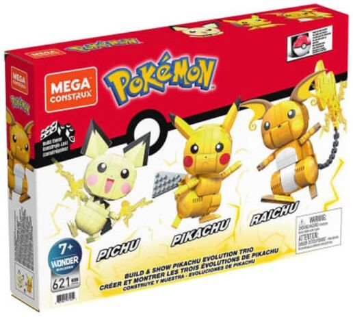 F.P. Mega Bloks Pokemon-Pikachu Evolution Trio (GYH06) (1)