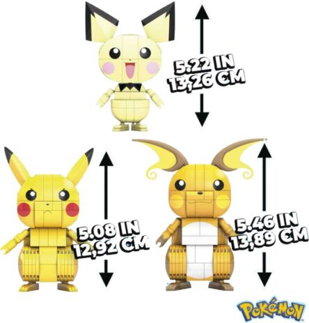 F.P. Mega Bloks Pokemon-Pikachu Evolution Trio (GYH06) (3)