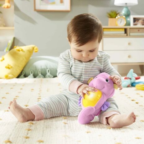 Fisher Price Ιππόκαμπος Φωτεινό Αλογάκι Της Θάλασσας-Ροζ (DGH73) (5)