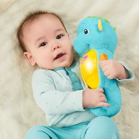 Fisher Price Ιππόκαμπος Φωτεινό Αλογάκι Της Θάλασσας-Σιέλ (DGH82) (3)