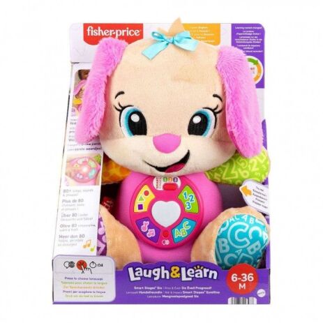 Fisher Price Laugh & Learn Εκπαιδευτικό Σκυλάκι Smart Stages Ροζ (JFD34) (1)
