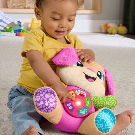 Fisher Price Laugh & Learn Εκπαιδευτικό Σκυλάκι Smart Stages Ροζ (JFD34) (3)