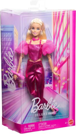 Barbie Deluxe Fashionistas-Metallic Ροζ Κορσές (JFP40) (1)