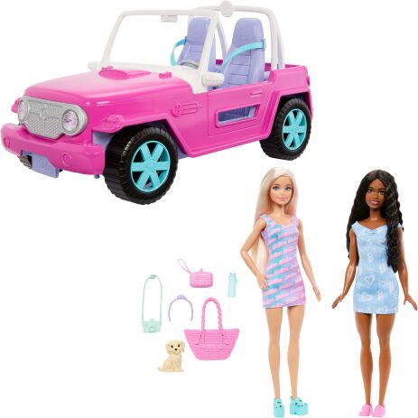 Barbie Σετ 2 Κούκλες & Jeep (JMP80) (0)