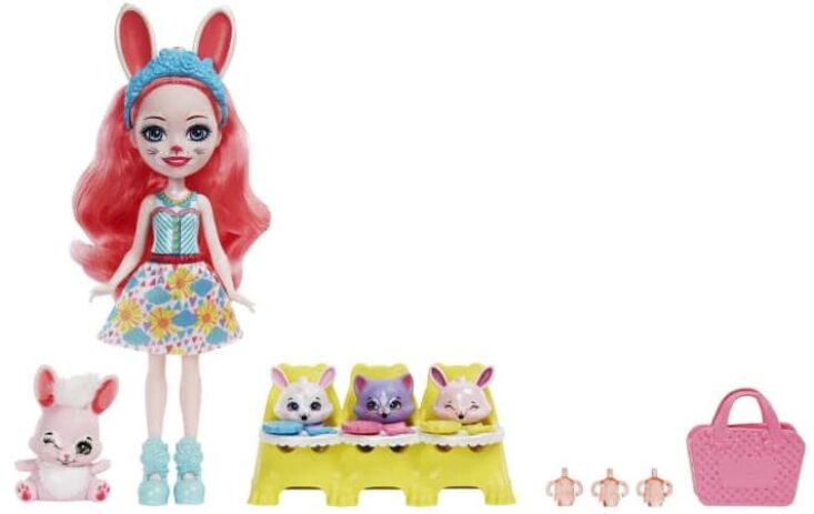 Enchantimals baby Bffs-Κούκλα & Ζωάκια Φιλαράκια Με Έκπληξη-3 Σχέδια (HLK83) (4)