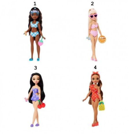 Barbie Dream Besties Με Μαγιό-4 Σχέδια (JGH82) (1)