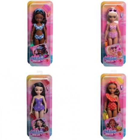 Barbie Dream Besties Με Μαγιό-4 Σχέδια (JGH82) (2)