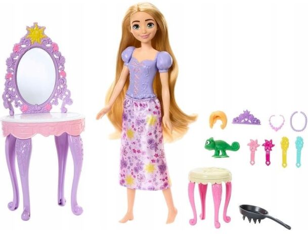 Disney Princess-Ραπουνζέλ Τουαλέτα Ομορφιάς (HLX28) (2)