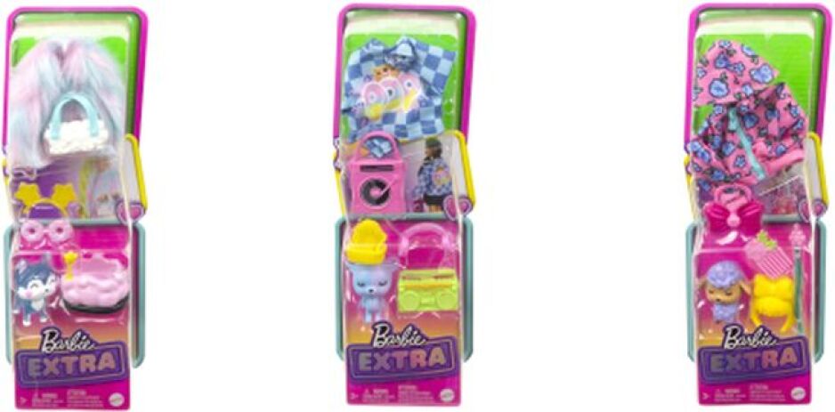 Barbie Extra-Σετ Ζωάκια & Αξεσουάρ-3 Σχέδια (HDJ38) (2)