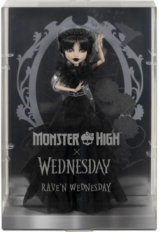 Monster High Wednesday-Wednesday Rave’n Dress (HXJ03) (1)