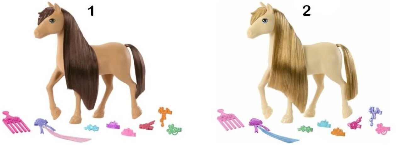 Barbie The Great Horse Chase Πόνυ-2 Σχέδια (HXJ29) (1)