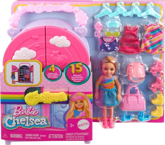 Barbie Chelsea Ντουλάπα Με Αξεσουάρ (HXN03) (1)
